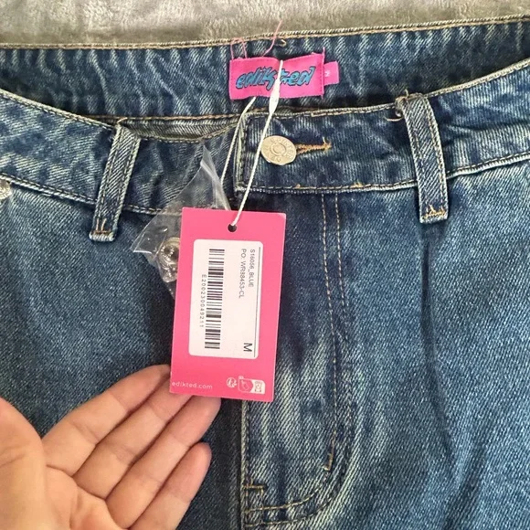 Edikted supper baggy wide leg denim jeans - Picture 10 of 15